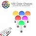 ILC LED Color Changing Light Bulb, 120 Colors, 5700K Daylight White, 70 Watt Equivalent with Remote Control RGBW RGB Daylight and White – Timing Function - A19 E26 Edison Screw (2 Pack)