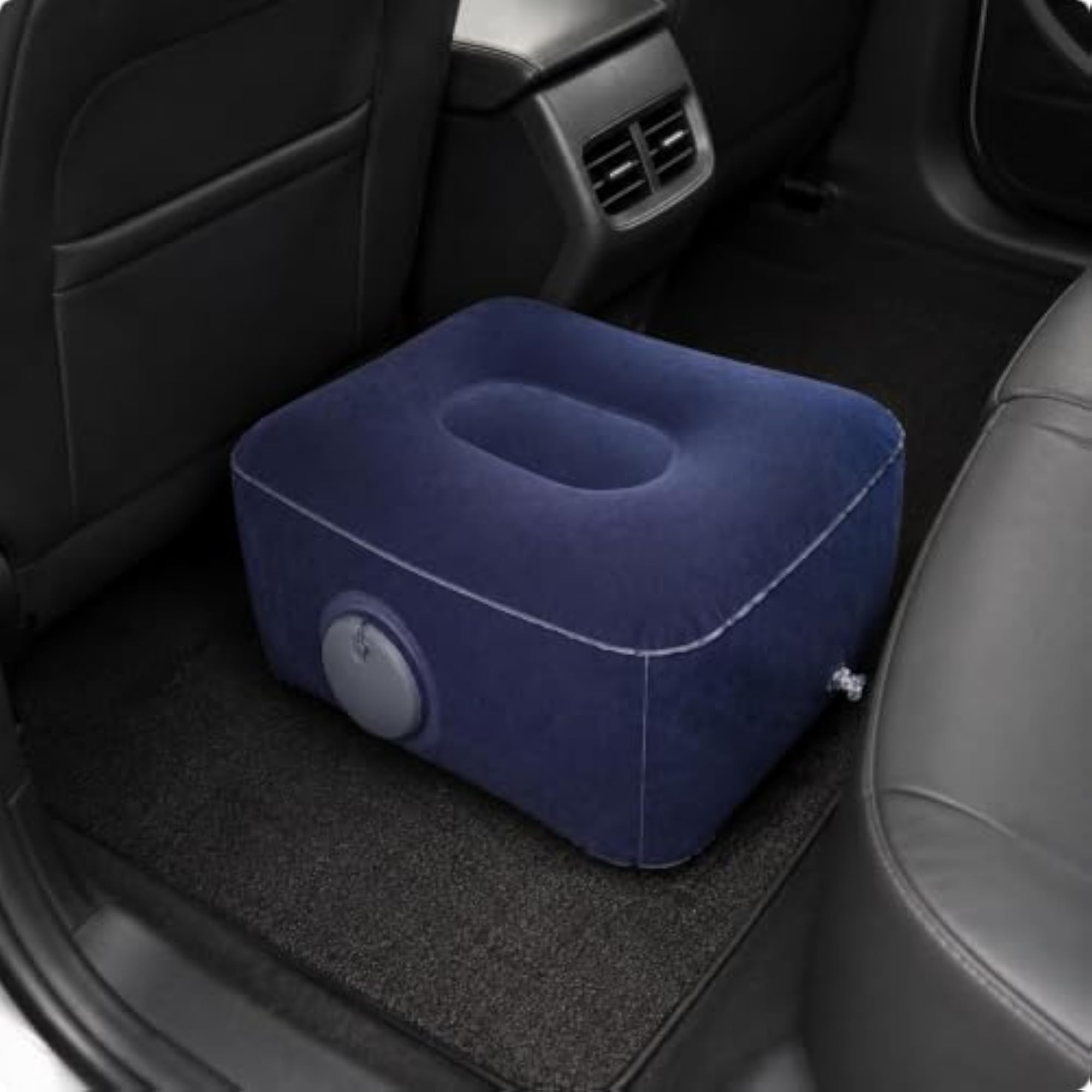 Inflatable Footrest with Built-in Pump, Portable for Commuters