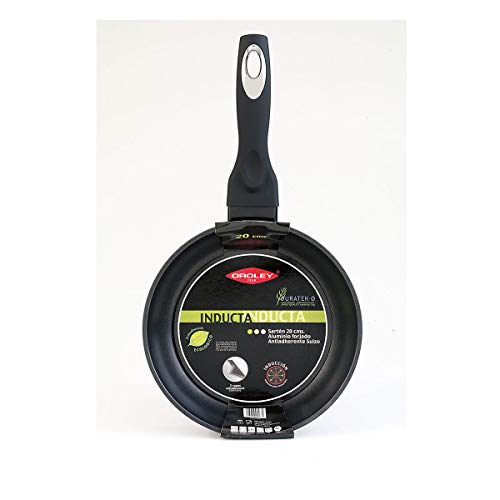 Oroley Sartén, Aluminio Forjado, Negro, 26 cm