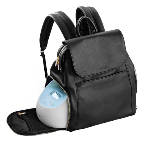 Image of MARZELIE Vegan Leather Pump Bag | Compatible with Spectra S1 S2 | Cooler & Prep Mat Included | Multipurpose Backpack for Work & Travel