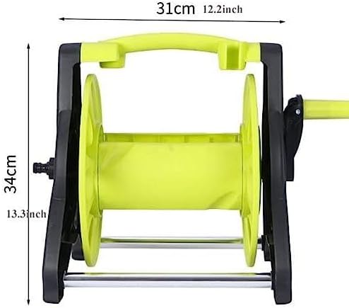 Portable Garden Hose Reel Cart - Lightweight ABS Water Pipe Holder, 98 Feet/30M Hose Capacity, for Garden, Farm, Car Wash, and Yard Cleaning