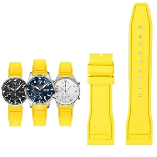 Bracelet montre caoutchouc fluoro pour IWC : oubliez la sueur en 20mm