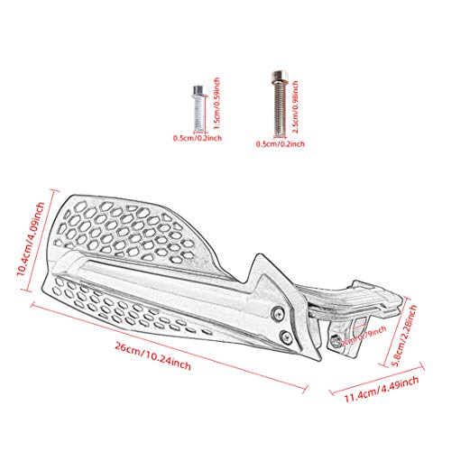 Motorrad Handschutz 22mm Lenker Griffschutz Schild Motorrad Motocross Roller Winddichte Handschutz Schutzausrüstung (schwarz 1)