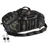 Hannibal Tactical MOLLE - Mochila táctica grande 3 en 1 para deportes, Bolsa de lona