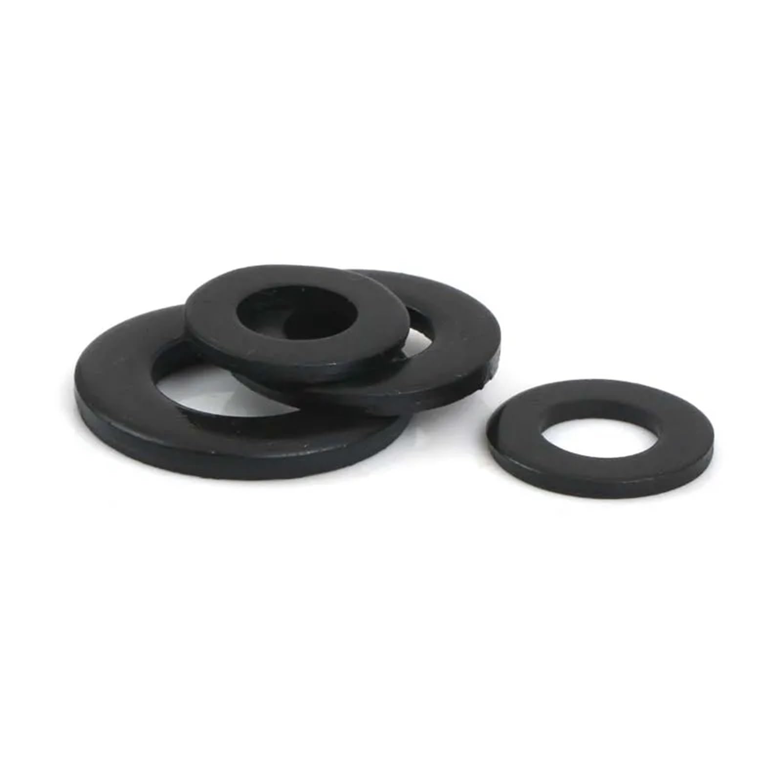 400 Stück M4-M16 schwarz plattierte flache Unterlegscheiben aus Edelstahl 304, einfache Dichtung FüR Schrauben(M14x28x2.5)