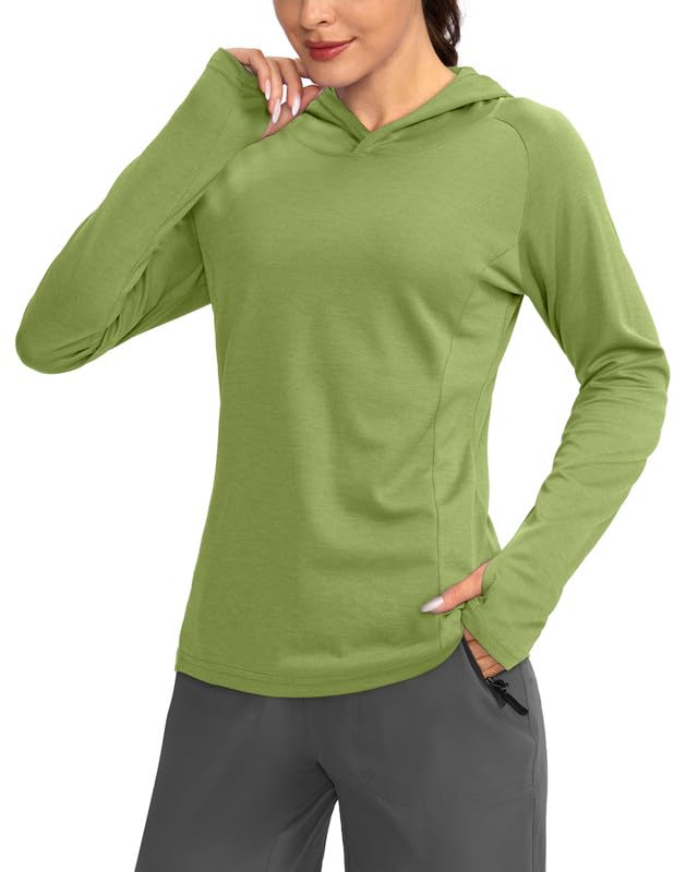 G GradualWomen's UPF 50+ Sun Protection Shirt Long Sleeve Lightweight Hoodie UV Shirts for Women Hiking Fishing Outdoor