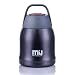 MIU COLOR Vacuum Insulated Stainless Steel Cooking Food Jar Braised Beaker, 20 Ounce Snack Dessert Ice Cream Storage Container Thermos Flask, Matte Black