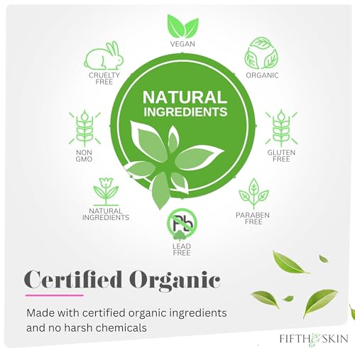 Fifth-Skin-BOTANICAL-LIP-GLOSS-Natural-90-Organic-Gluten-Free-Cruelty-Free-Velvety-Feel-Moisturizing-Vitamin-Rich-Clear-Glaze Fifth & Skin BOTANICAL LIP GLOSS Natural - 90% Organic - Gluten Free - Cruelty Free - Velvety Feel - Moisturizing Vitamin Rich (Clear Glaze) - Image 5