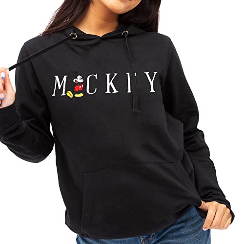 Cotton Soul Mickey Disney - Mickey Multi Title Emb - Sudadera con capucha para mujer, Negro, L Cover