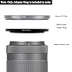 Step-Up-Ring (46 mm Objektiv auf 62 mm Filter, Haube, Objektivkonverter und anderes Zubehör), 46 mm-62 Aerometal-Kameraobjektiv-Filteradapterring, 2 Packungen
