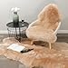 OGLAND Genuine Fluffy Sheepskin Rug, Shaggy Wool Fur Lambskin Throw Pad for Bedroom Living Room Carpet Sofa Cover Chair Side of The Bed Couch Bench Dog Pray Cushion Mat