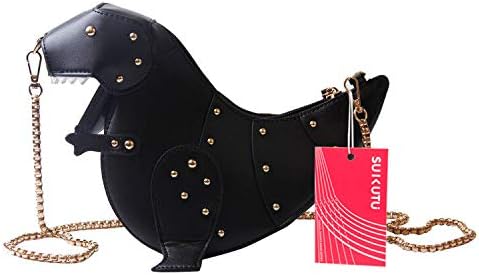 SUKUTU Upgrade Dinosaur Shape PU Leather Rivet Purses for Women, New Girls Crossbody Purses Shoulder Bag - Image 2