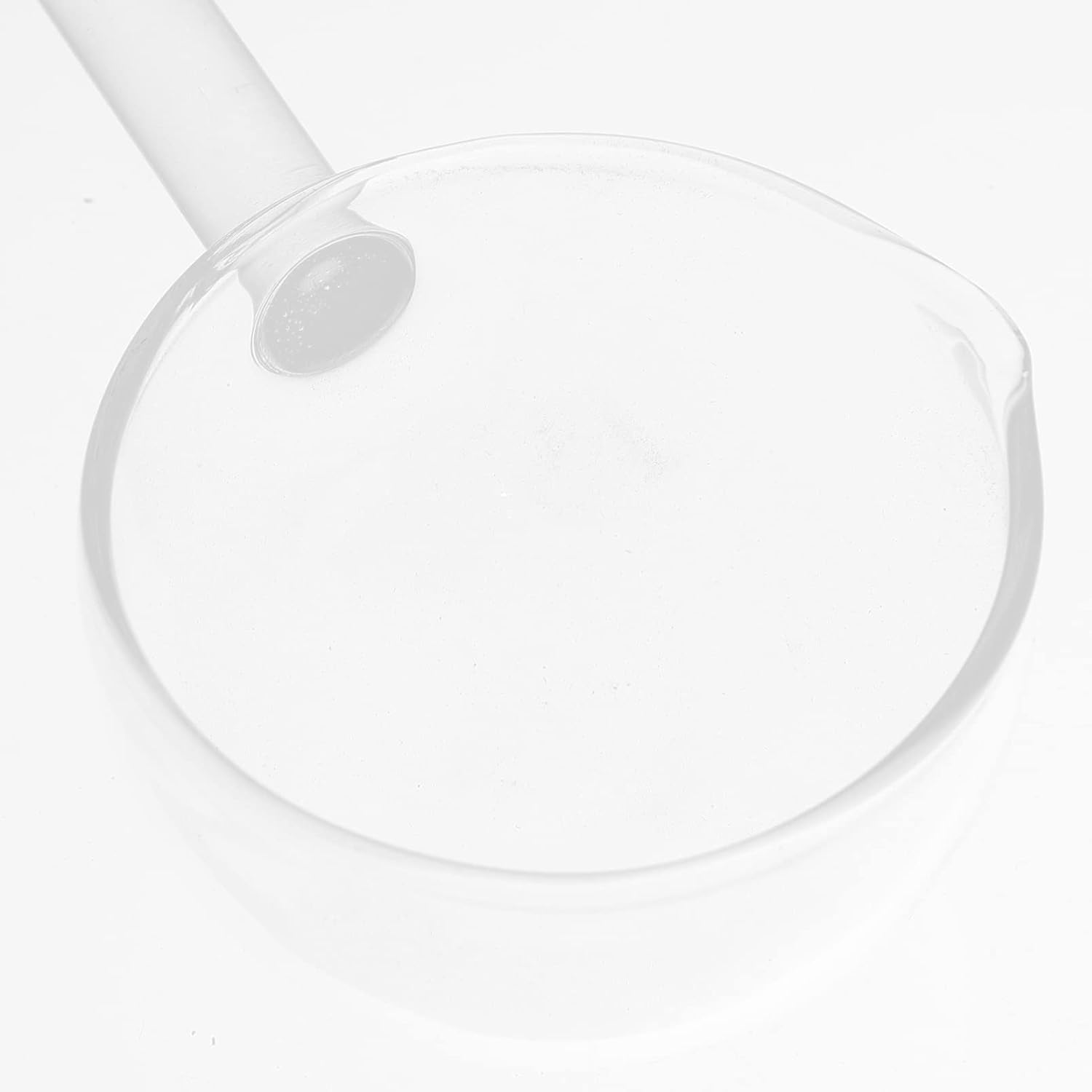CALLARON Glass Spoon 10.03In Clear Stirring Spoon with Ergonomic Handle for Desserts Ice Cream Soup Serving Kitchen Utensil