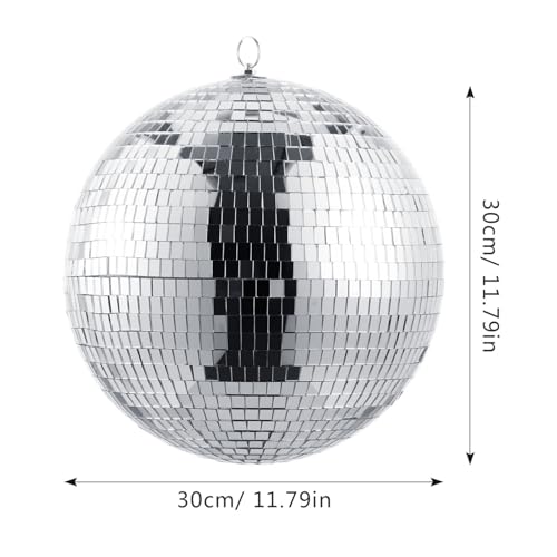 Disco espejado Hemobllo de 1 pieza con gancho, decoración reflectante para salas KTV, fiestas y eventos, ideal para bodas, Navidad y discotecas miniatura 6