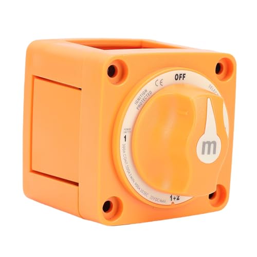 RV Battery Cut Off Switch, 300A 3 Terminal Waterproofing Battery Disconnect Switch for Marine Boat, Suitable for marine or RV applications