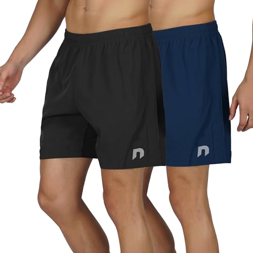 NEVER LOSE Mens 2 Pack Polyester Yoga Short Men Summer Running Gym Sports Shorts with Pockets Shorts for Men NEVER LOSE Mens 2 Pack Polyester Yoga Short Men Summer Running Gym Sports Shorts with Pockets Shorts for Men