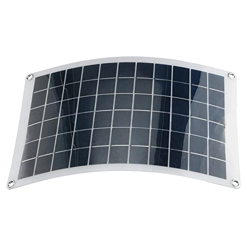 LGZY Kit De Portátil Panel Solar,Módulo Monocristalino Flexible,Paneles Solares Fotovoltaicos,Panel Solar Impermeable portátil,para Automóvil,Marina, Autocaravana, Caravanas 60W 12V,100A Controller Cover