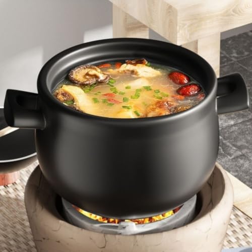 Cacerola de arcilla antiadherente natural para evitar comidas quemadas 5