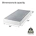 ZINUS 9 Inch Metal Smart Box Spring, Mattress Foundation, Strong Metal Frame, Easy Assembly, Twin