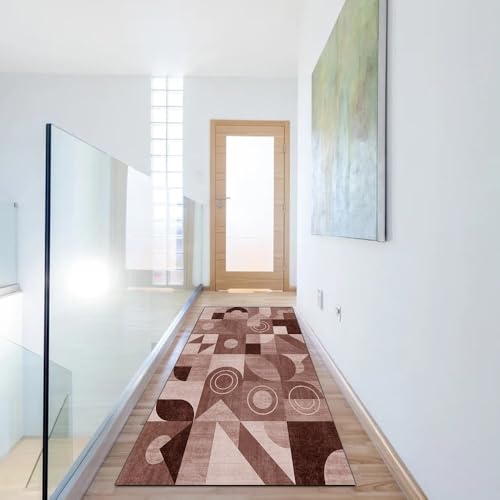 Alfombra de cocina lavable con diseño patchwork de 40 x 450 cm para pasillos acogedores 6
