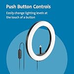 Kensington L1000 Bicolor Ring Light with Webcam Mount for Video Conferencing (K87653WW)