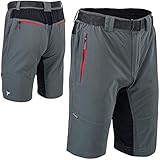 QUALITÄT MTB Bikeshorts MTB Herren aus strapazierfähigem RIPSTOP-Gewebe, Dreifachnaht, Ital Design