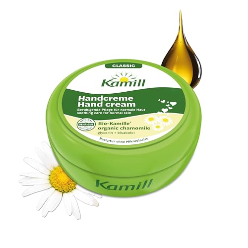 Kamill Handcreme Classic 250ml – vegane Creme – Hand- & Nagelpflege mit Bio- Kamille - beruhigend, â€¦ – Miniatur