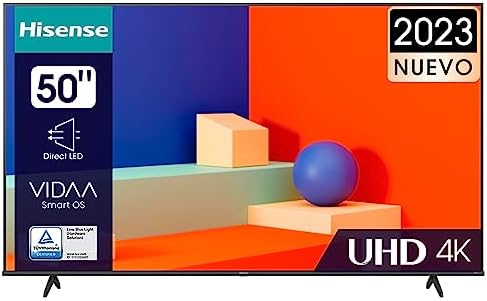 Hisense 50A6K UHD 4K VIDAA Smart TV, 50 Inch TV, Dolby Vision, Ga...
