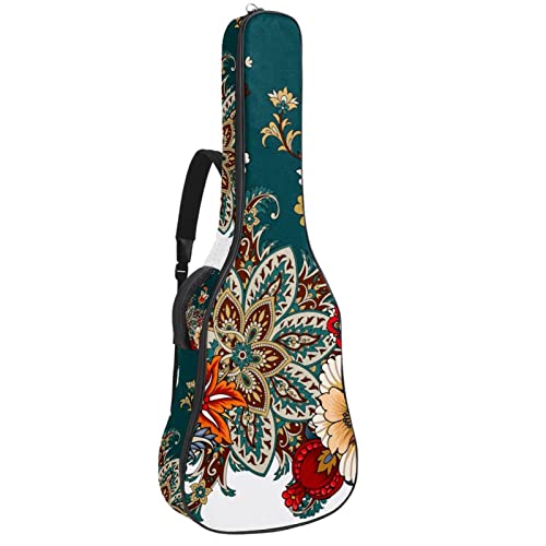 Gook-Luck-Birds Housse de transport rembourrée imperméable Oxford pour guitare avec bandoulière réglable - Les Beatles, Paul McCartney, John Lennon, RIngo Starr, George Harrison Gook-Luck-Birds Housse de transport rembourrée imperméable Oxford pour guitare avec bandoulière réglable