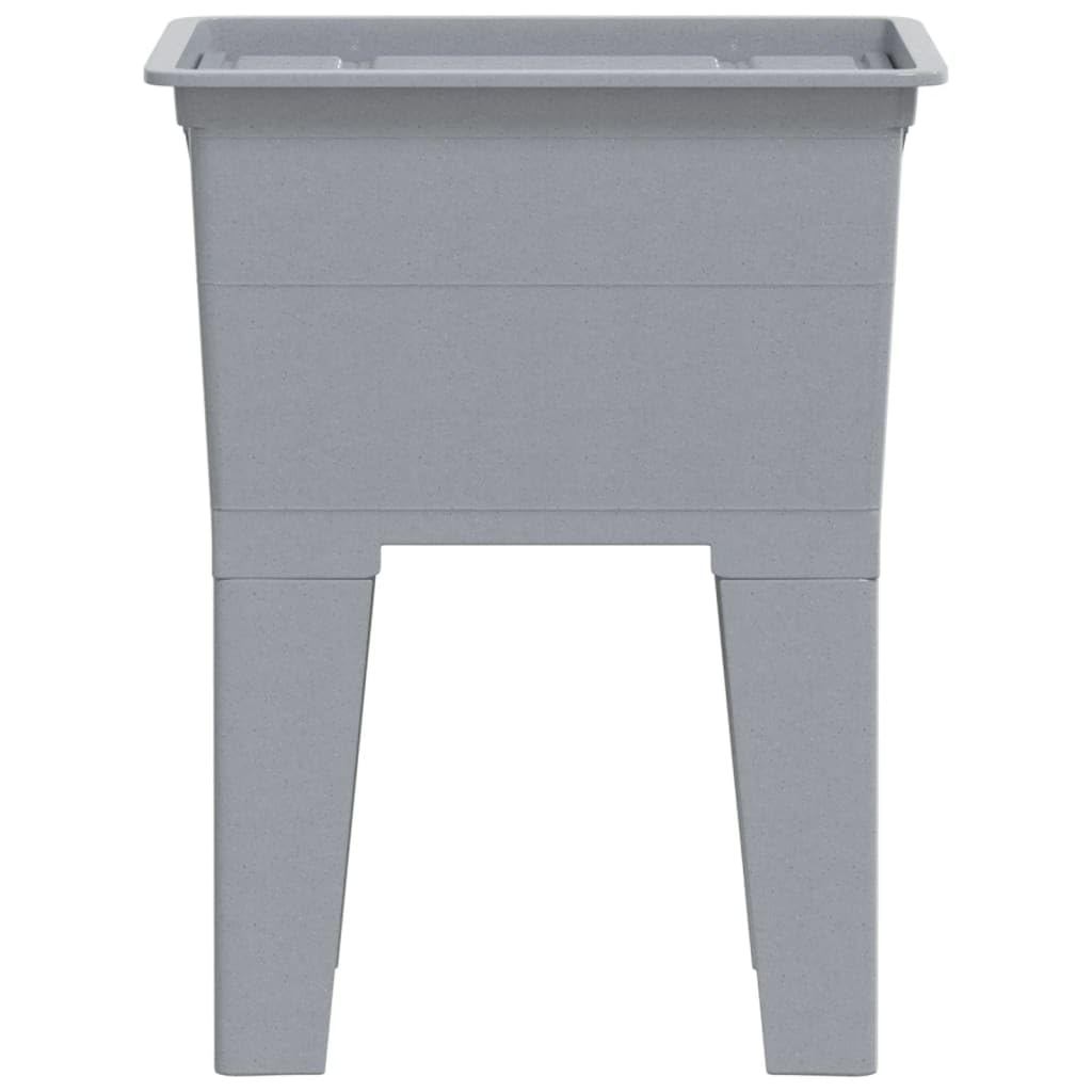 vidaXL Bac à Linge Gris 59x41x75 cm Résine, Évier Utilitaire Autoportant