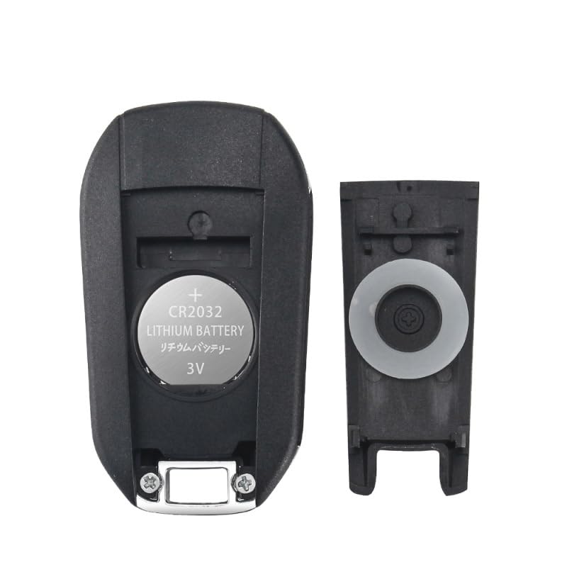 Suitable for 1PCS for Peugeot 208 2008 301 308 3008 408 508 Citroen C3 ID46 434MHz HU83/VA2 Remote Control Key(White)