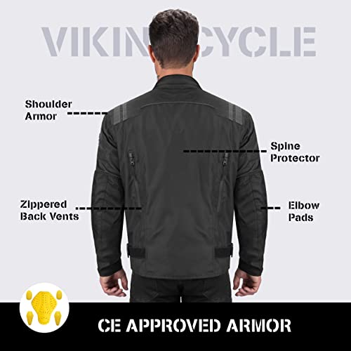 Viking Cycle Ironborn Protective Textile Motorcycle Biker Jacket For Men #TOP2