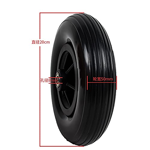 Roulettes de fauteuil roulant pneu robuste 200x50mm remplacement