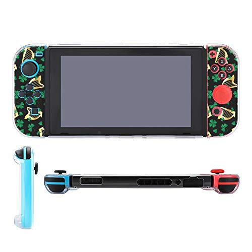 image for HXJIULI Case for Nintendo Switch Gold Harp And Shamrocks Five-Pieces S