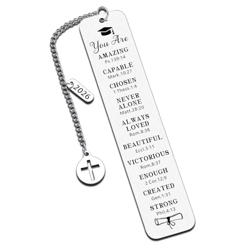 Graduation Gifts Class of 2026 Senior Bookmarks Gifts for Him Her Inspirational Grad Students Gifts for High Middle Medical Nurse School Students Motivational Gifts Surgery Graduate from Mom Dad