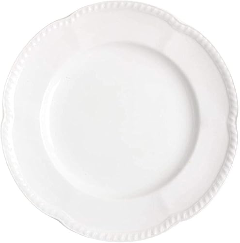 Johnson Brothers Plato de cena blanco inglés antiguo