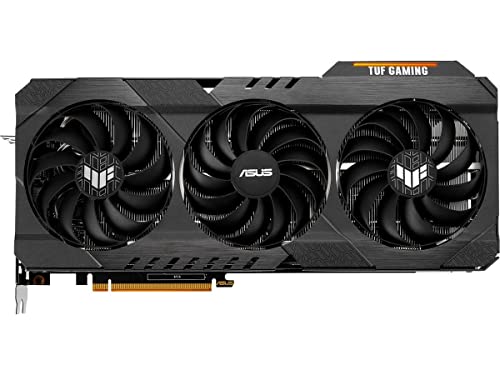 ASUS TUF Gaming AMD Radeon RX 6900 XT TOP Edition Graphics Card (AMD RDNA 2, PCIe 4.0, 16GB GDDR6, HDMI 2.1, DisplayPort 1.4a, Dual Ball Fan Bearings, All-Aluminum Shroud, Reinforced Frame)