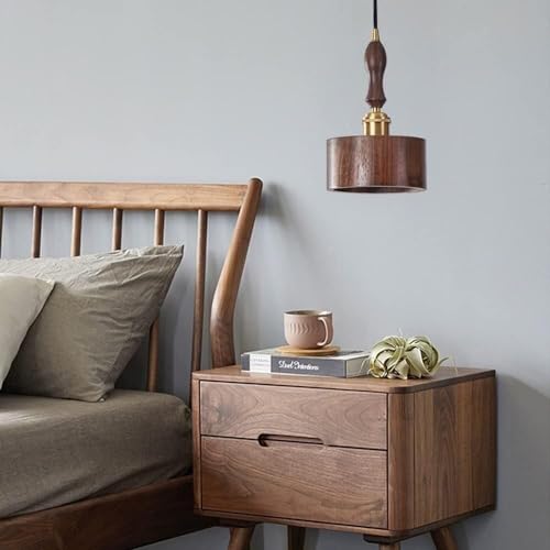 Lámpara colgante minimalista de madera para transformar estancias frías en rincones cálidos 6