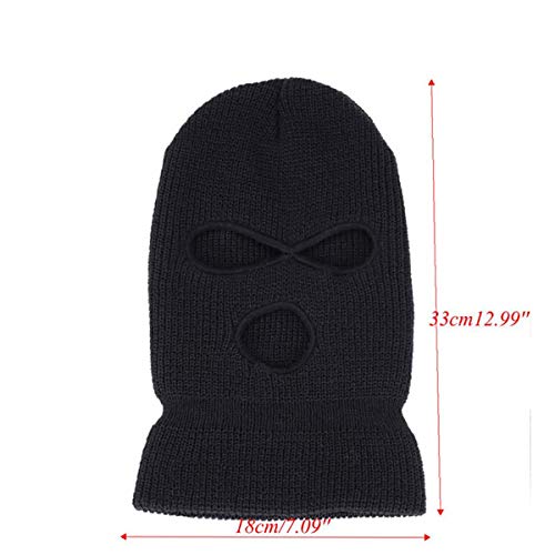 Balaclava Face Mask 3-Hole For Cold Weather, Winter Ski Mask For Men And Women Thermal Cycling Mask Mk3 Gray #TOP2