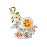 Fengshop Buddha Statue Calabash Dekoration Ruyi Keramik Kreative Hausmöbel Wu Lou Dekoration Wohnzimmer Arbeitszimmer Weinschrank Eingang Dekoration Eröffnungsgeschenk Buddha