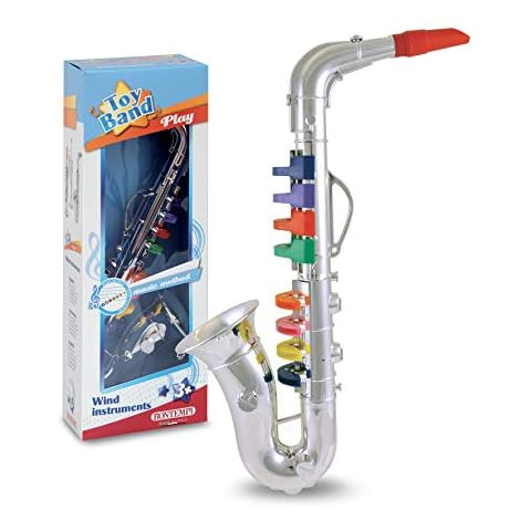 Bontempi 32 4331 8 Notes Saxophone, 42 cm, Multi-Color Cover
