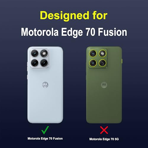 Image of Zapcase Back Case Cover for Motorola Edge 70 Fusion | Compatible for Motorola Edge 70 Fusion Back Cover | Liquid Silicon Magic Case with Camera Protection | Sapphire