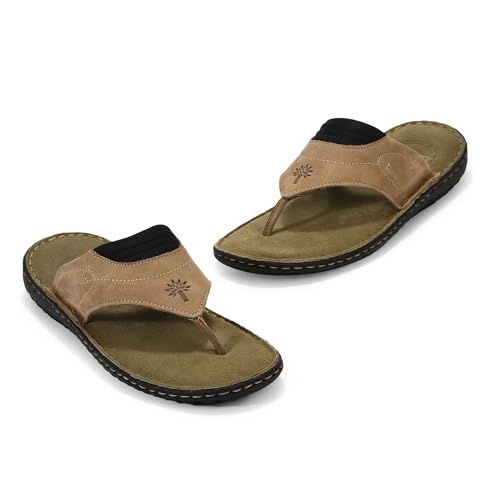 Image of Woodland Men Khaki Slippers