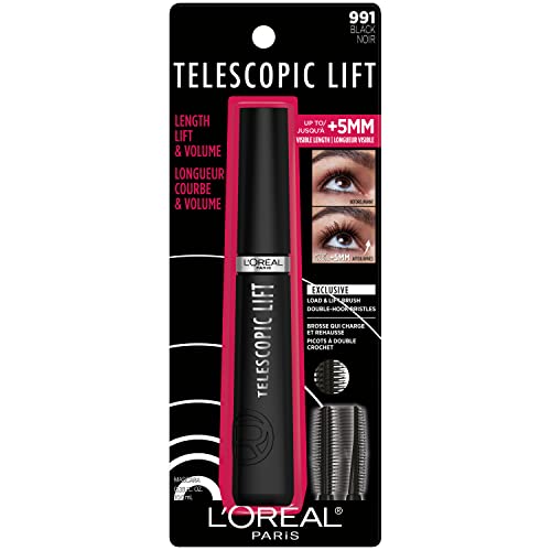 L’Oréal Paris Telescopic Lift Washable Mascara, Lengthening and Volumizing Eye Makeup, Lash Lift with Up to 36HR Wear, Black, 0.33 Fl Oz - image 7
