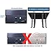 BIGalleons Low Height Mobile TV Stand, Monitor Floor Stand Cart, Rolling TV Mount with Wheel for 32-65 inch Flat Curved Screen TV, LED LCD, 30° Adjustable Viewing Angle (New Version)