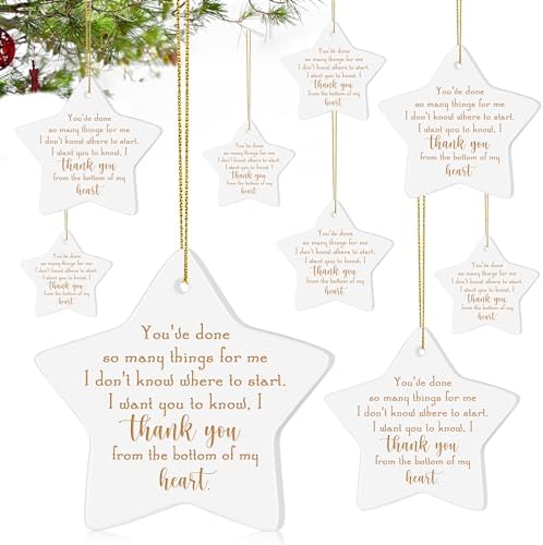 Suspension De Noël Céramique Thank You – Cadeau Collègue 2024