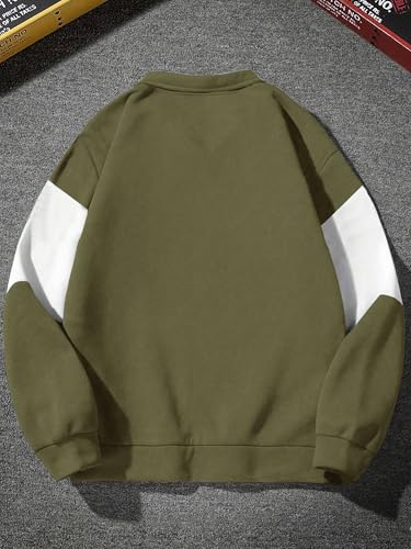 Image of Noble Monk Men's Baggy Fit Sweatshirt | Drop Shoulder Oversized Sweatshirt | Long Sleeve Zip with Collared Sweatshirts for Men's