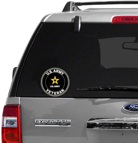 eDesign 2-Pack United States Army Vetran Vinyl Sticker Decal - 4 Inches - Us Army Veteran Stickers for Car Truck Van Window Bumper Laptop Tablet Cup Tumbler Water Bottle and Any Smooth Surface by eDesign - Image 5