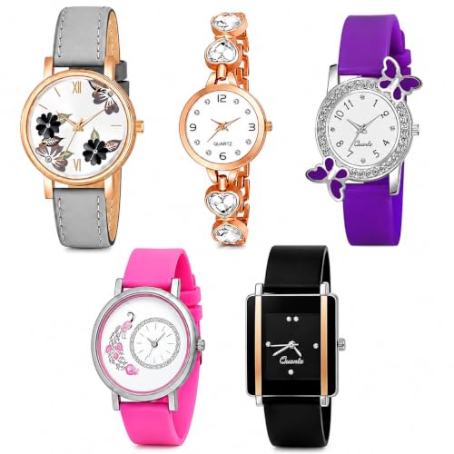 Image of Women's Fashion Analog Watch Combo Pack of 5