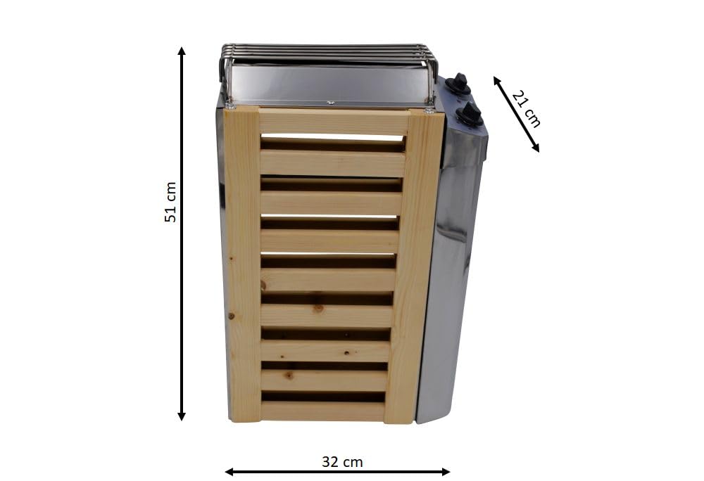 Stufa per sauna con controllo integrato, 3,6 kW, 230 V